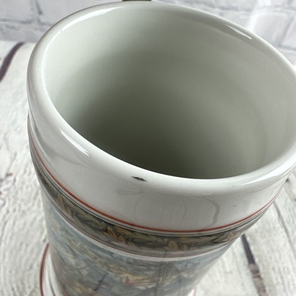 HOUSE OF GOEBEL STEIN ORNATE MILITARY EAGLE & CANNON W LITHOPONE - Picture 9 of 13